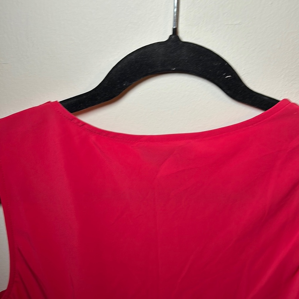 Spense Pink Ruffled Fitted Tank Top - Picture 5 of 15